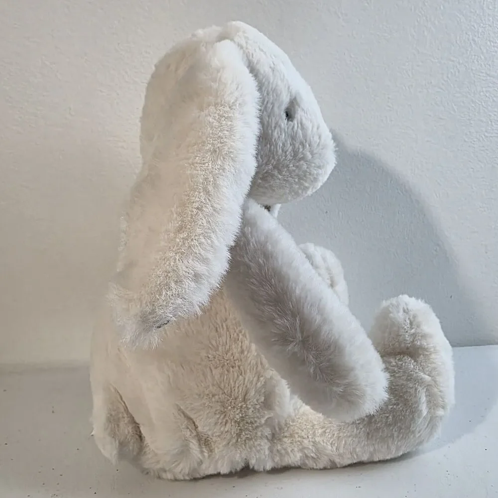 Manhattan Toy White Bunny Rabbit Pattern Pals Plush Flowers Floral Ears New NWT
